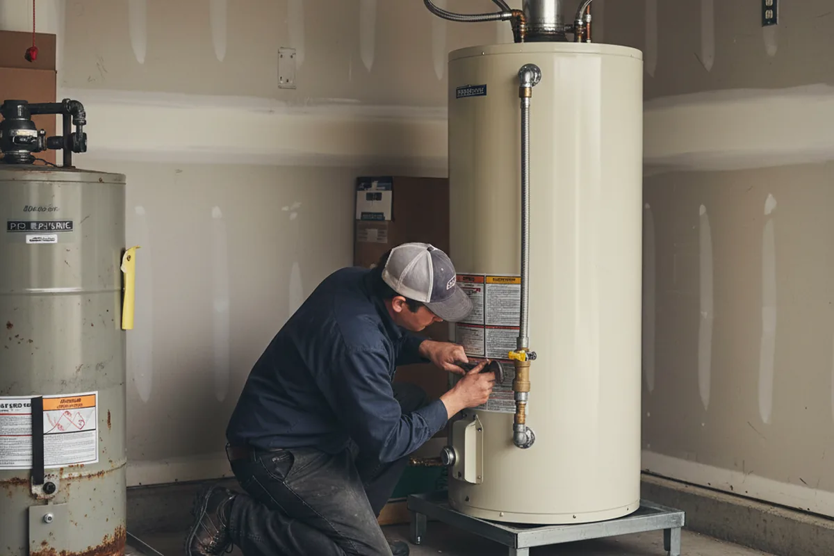 Water heater and shutoff valve replacement in Kunkletown